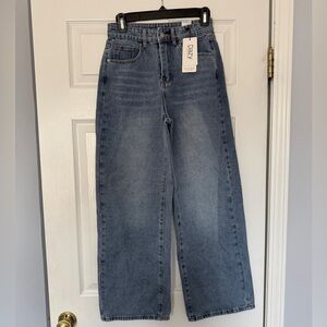 Dazy Wide Leg Blue Denim Jeans (tween brand)